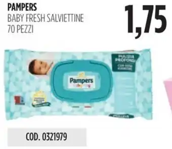 Carico Cash & Carry PAMPERS BABY FRESH SALVIETTINE 70 PEZZI offerta