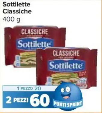 Carrefour Express Sottilette Classiche 400 g offerta