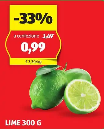 ALDI LIME 300 G offerta