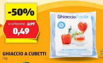 ALDI GHIACCIO A CUBETTI 1 kg offerta