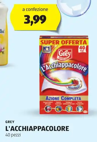 ALDI Grey L'Acchiappacolore 40 pezzi offerta