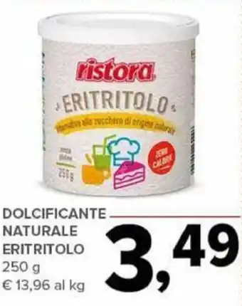 Todis DOLCIFICANTE. NATURALE ERITRITOLO 250 g offerta