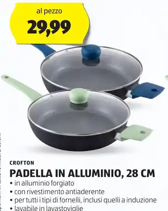 ALDI CROFTON PADELLA IN ALLUMINIO, 28 CM offerta