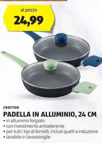 ALDI CROFTON PADELLA IN ALLUMINIO, 24 CM offerta
