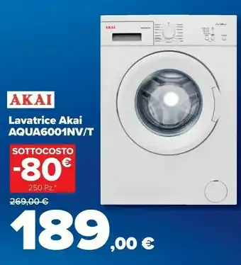 Akai aqua6001nvt lavatrice