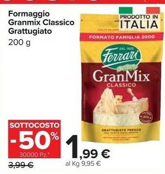 Ferrari formaggio granmix grattugiato classico