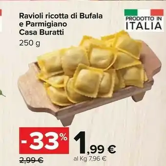 Carrefour Market Ravioli ricotta di bufala e parmigiano offerta