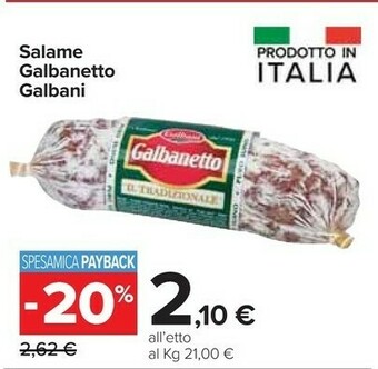 Carrefour Market Galbanetto offerta
