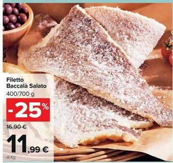 Carrefour Market Filetto baccala salato offerta