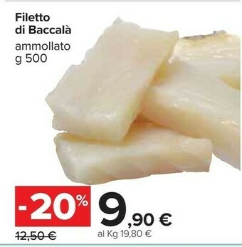 Carrefour Market Filetto di baccala offerta