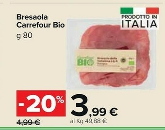 Carrefour Market Carrefour bresaola bio offerta