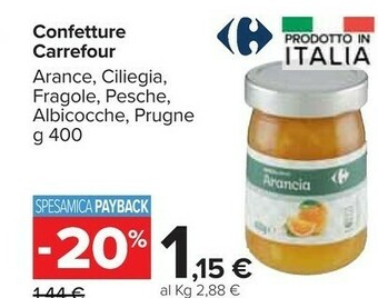 Carrefour Market Carrefour - confettura extra pesca 400 g(ml) offerta