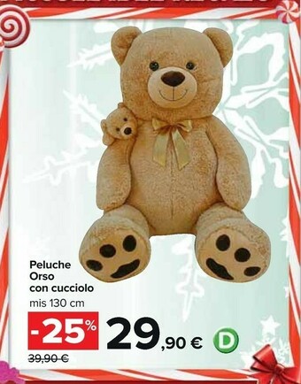 Peluche orso con cucciolo
