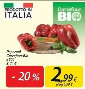 Carrefour Market Carrefour bio peperoni offerta