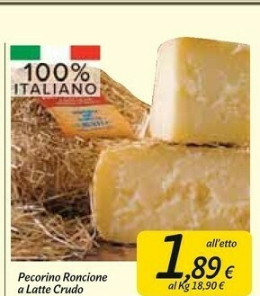 Carrefour Market Pecorino roncione a latte crudo offerta