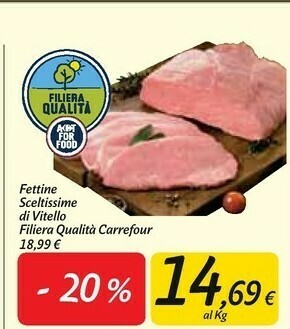 Carrefour Market Fettine sceltissime di vitello offerta