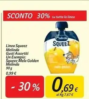 Carrefour Market Squeez mela golden 90 g(ml) offerta