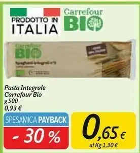 Carrefour Market Carrefour pasta integrale offerta
