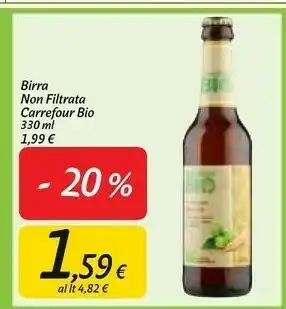 Carrefour Market Carrefour birra non filtrata offerta