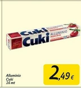 Carrefour Market Cuki alluminio offerta
