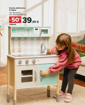 Cucina elettronica in legno