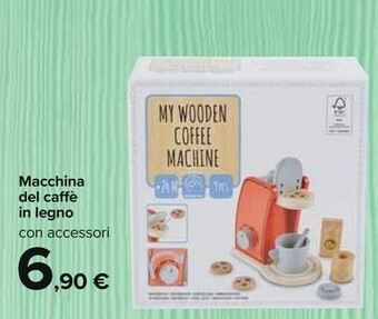Carrefour Market Macchina del caffè in legno offerta