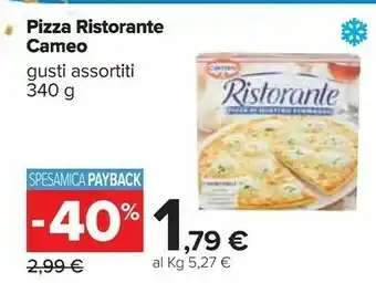 Carrefour Pizza ai quattro formaggi ristorante 340 g(ml) offerta