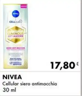 Iper Tosano NIVEA Cellular siero antimacchia 30 ml offerta