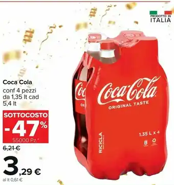 Carrefour Coca-cola - coca cola 1350 g(ml) offerta