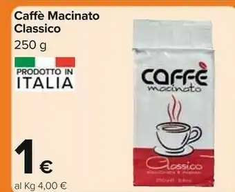 Carrefour Caffè macinato classico offerta