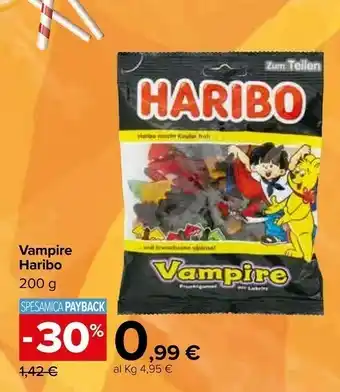Carrefour Haribo - vampire 200 g(ml) offerta
