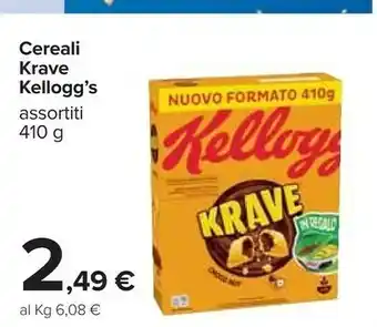 Carrefour Kellogg's cereali krave offerta
