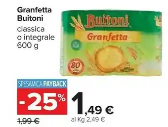 Carrefour Granfetta con farina integrale 600 g(ml) offerta