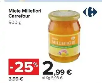 Carrefour Carrefour - miele millefiori 500 g(ml) offerta
