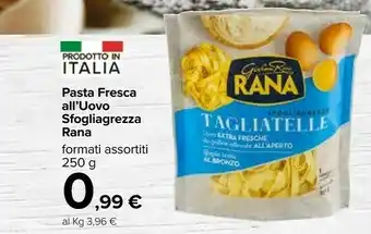 Carrefour Tagliatelle 250 g(ml) offerta