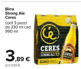 Carrefour Strong ale 330 g(ml) offerta