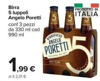 Angelo poretti - 5 luppoli bock chiara doppio malto 330 g(ml)