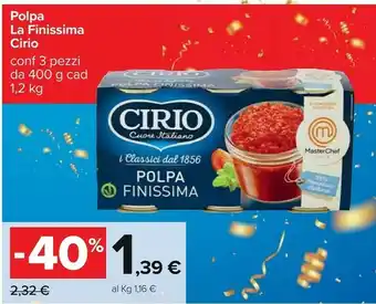 Carrefour La finissima polpa offerta