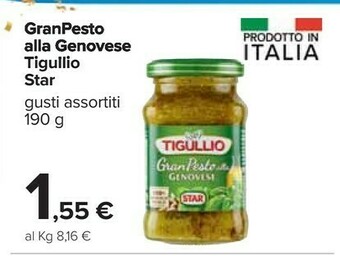Carrefour Granpesto alla genovese tigullio 190 g(ml) offerta