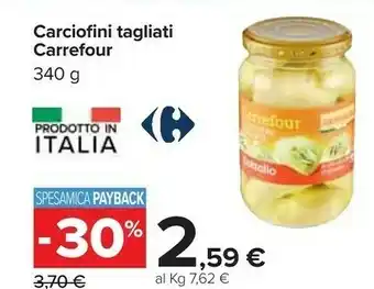 Carrefour Carrefour carciofini tagliati offerta