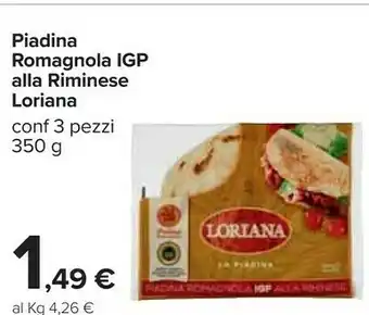 Carrefour Piadina romagnola igp alla riminese offerta