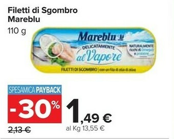 Carrefour Filetti di sgombro offerta