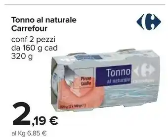 Carrefour Carrefour tonno al naturale offerta