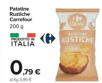 Carrefour Carrefour - patatine rustiche 200 g(ml) offerta