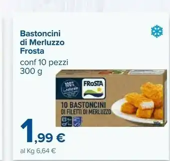 Carrefour 10 bastoncini di filetti di merluzzo 300 g(ml) offerta