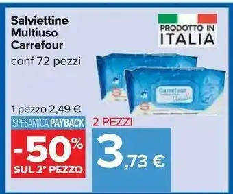 Carrefour Carrefour salviettine multiuso offerta