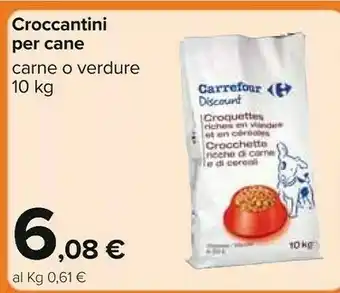 Carrefour Carrefour croccantini per cane offerta