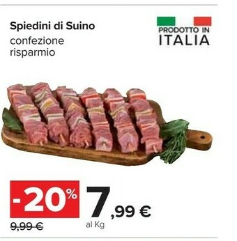 Carrefour Spiedini di suino offerta