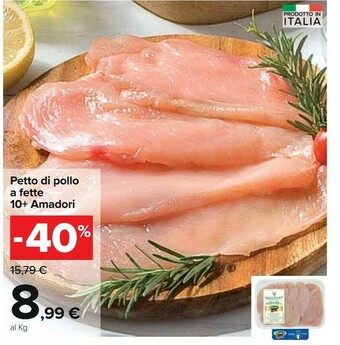 Carrefour Petto di pollo a fette offerta