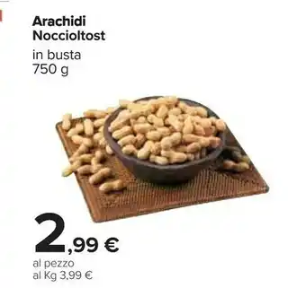 Carrefour Noccioltost - arachidi 750 g(ml) offerta